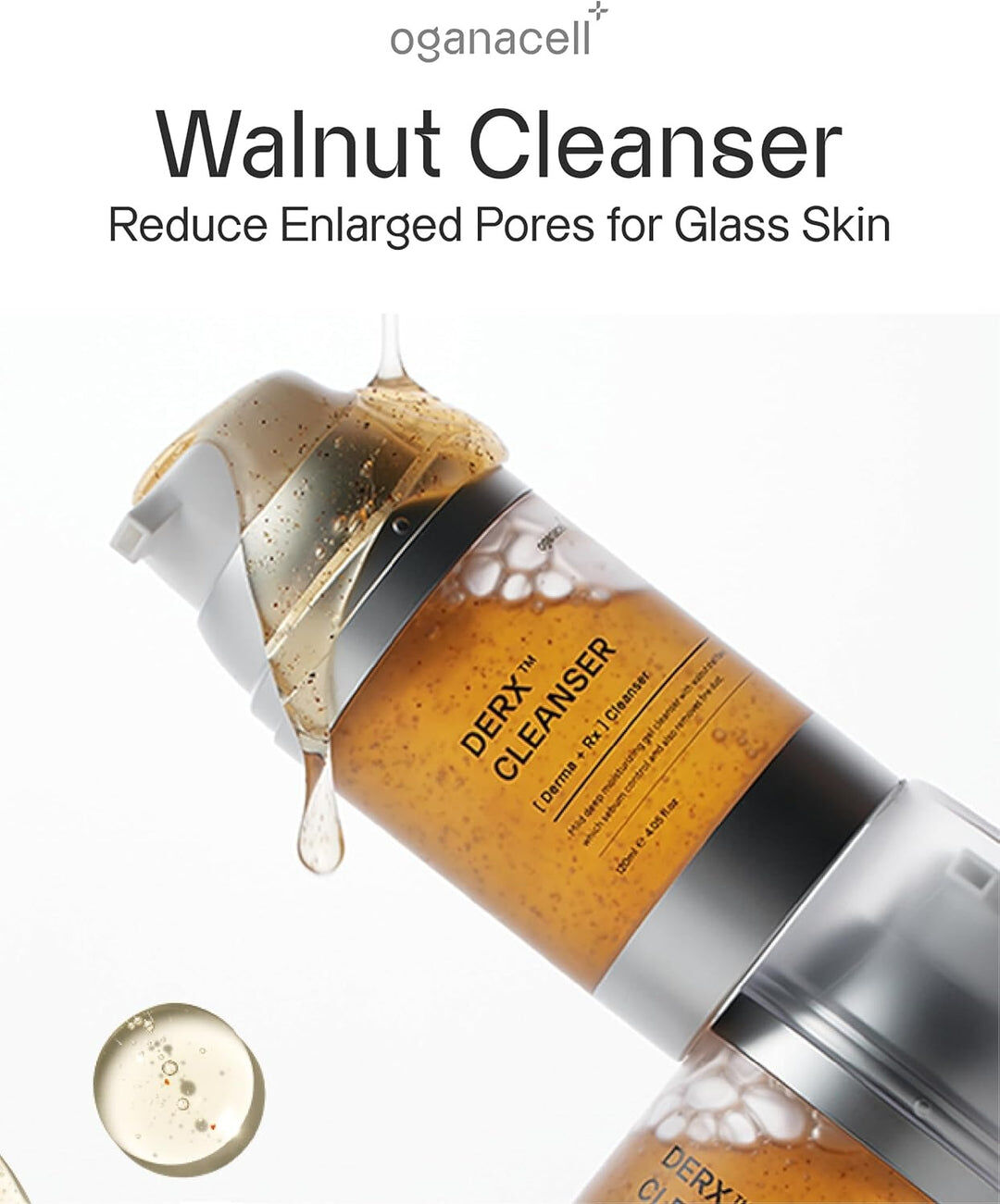 韓國Oganacell升級版高濃度勝肽深層潔面凝膠 DERX™ Cleanser Turnover Sebum Control 120ml