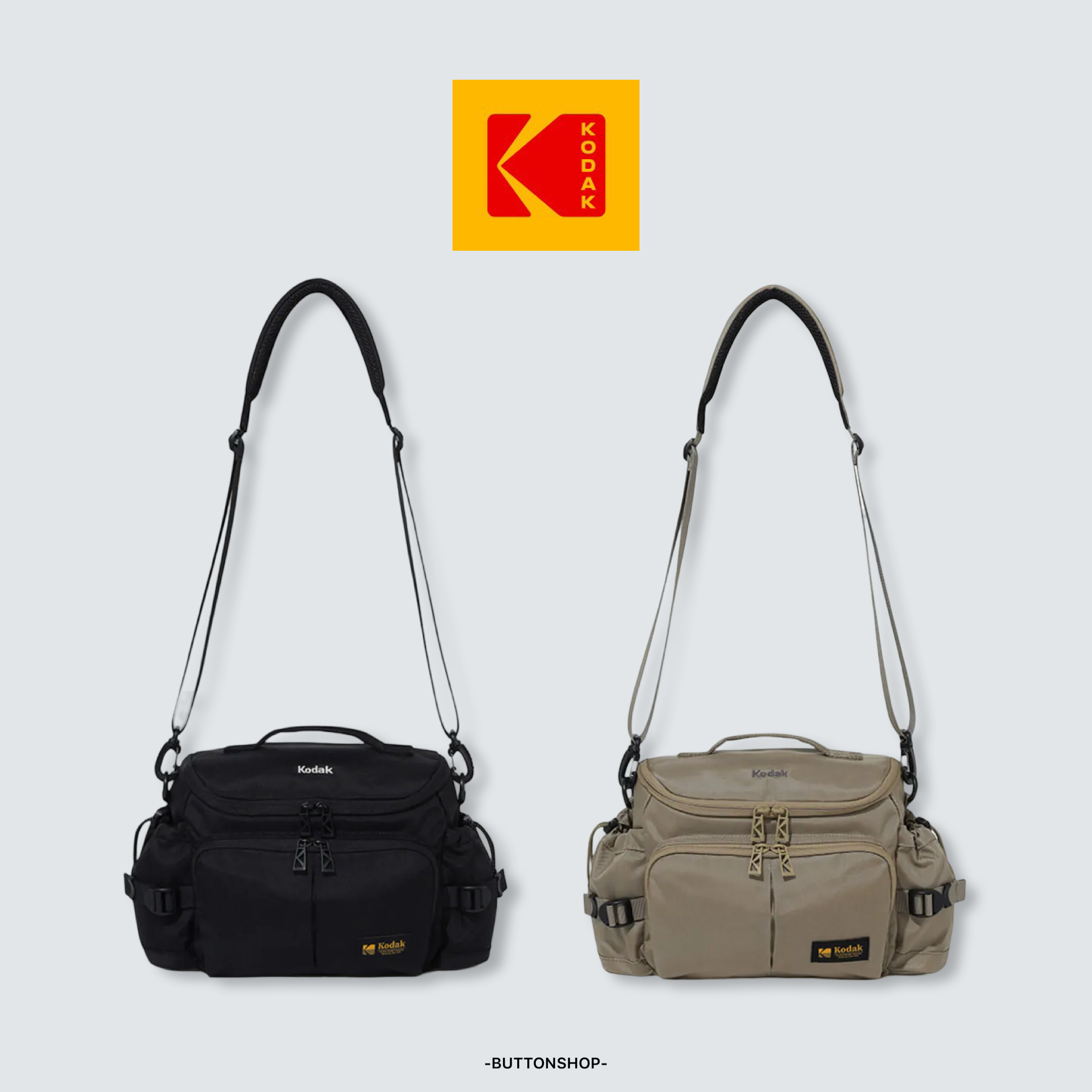 【代購】Kodak 柯達 中型 尼龍 側背包 相機包 K6143RBG48