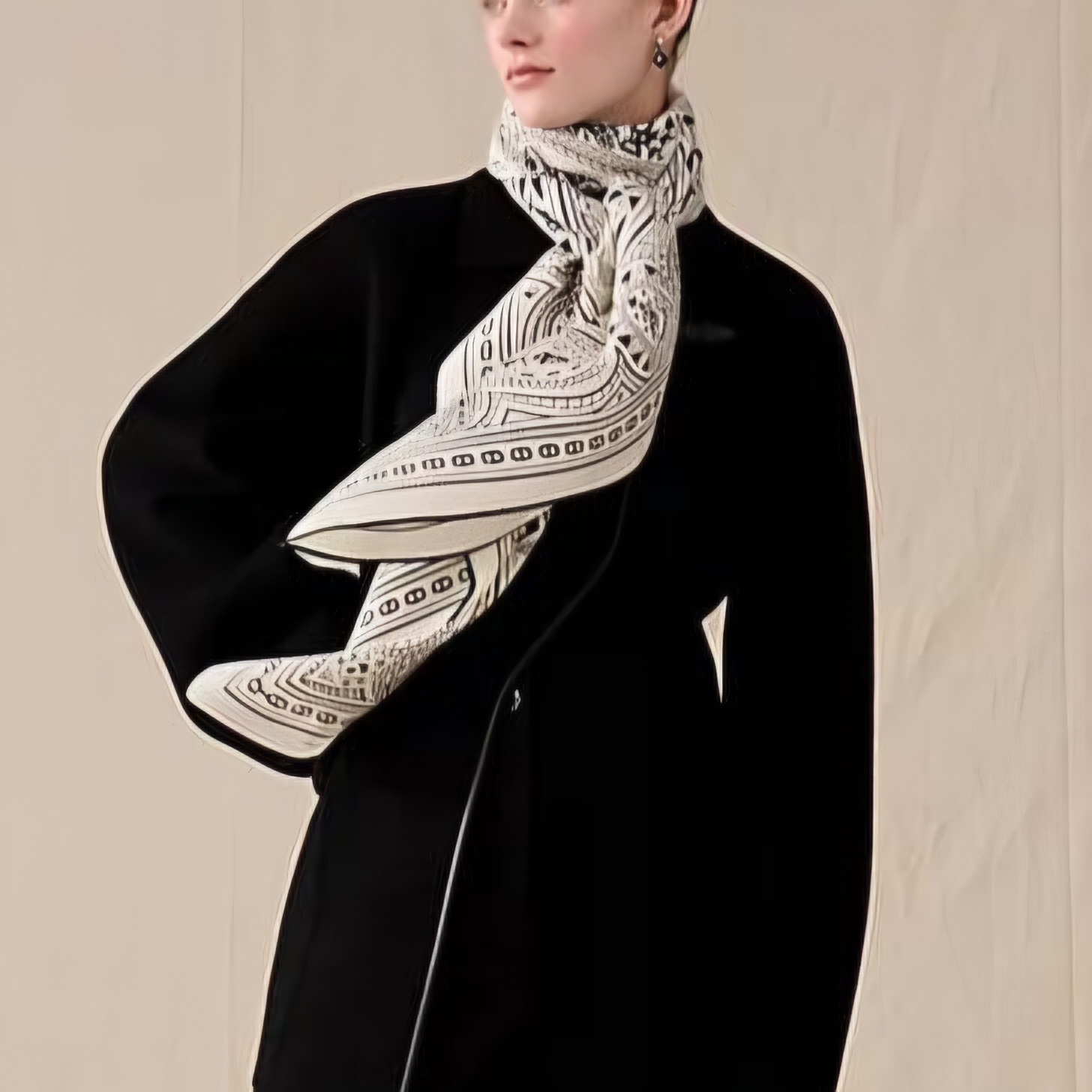 Hermès cashmere scarf 140