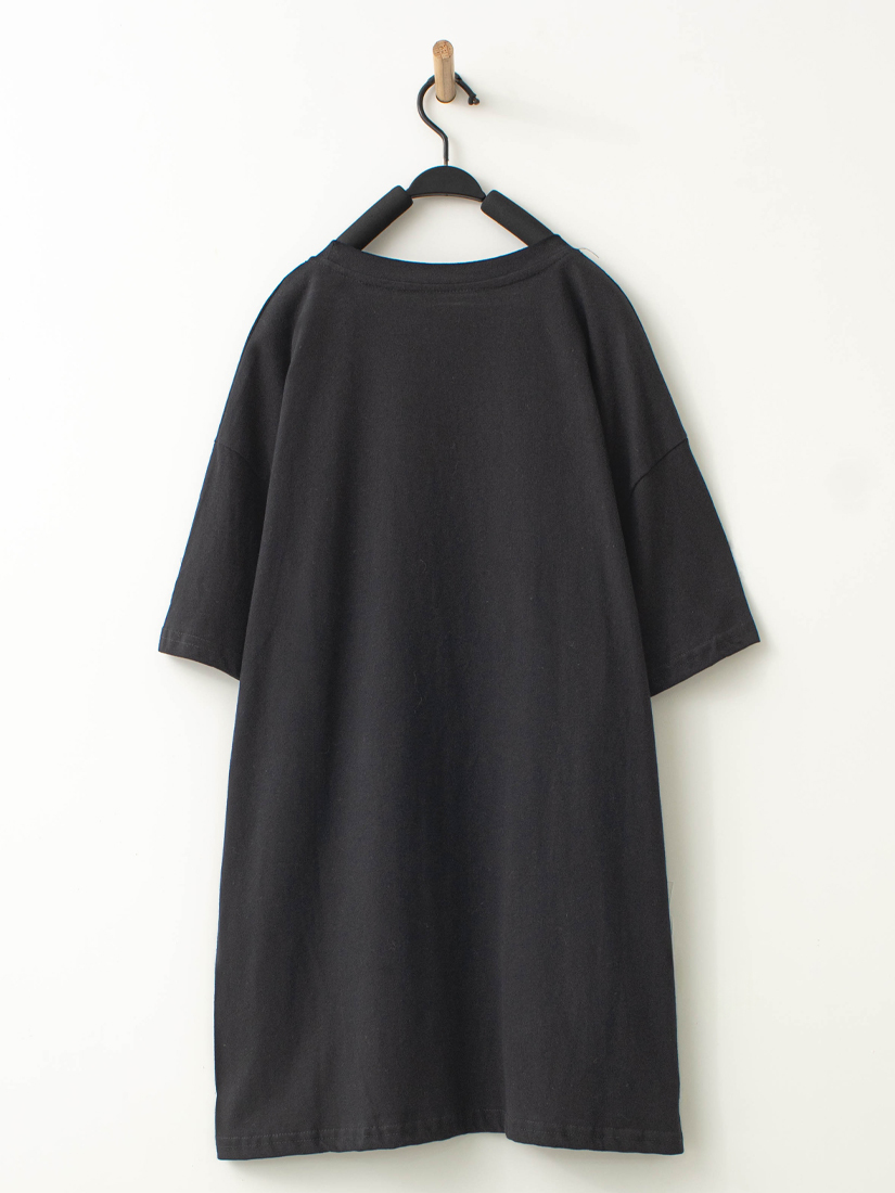 可愛貓咪印花長版短袖上衣