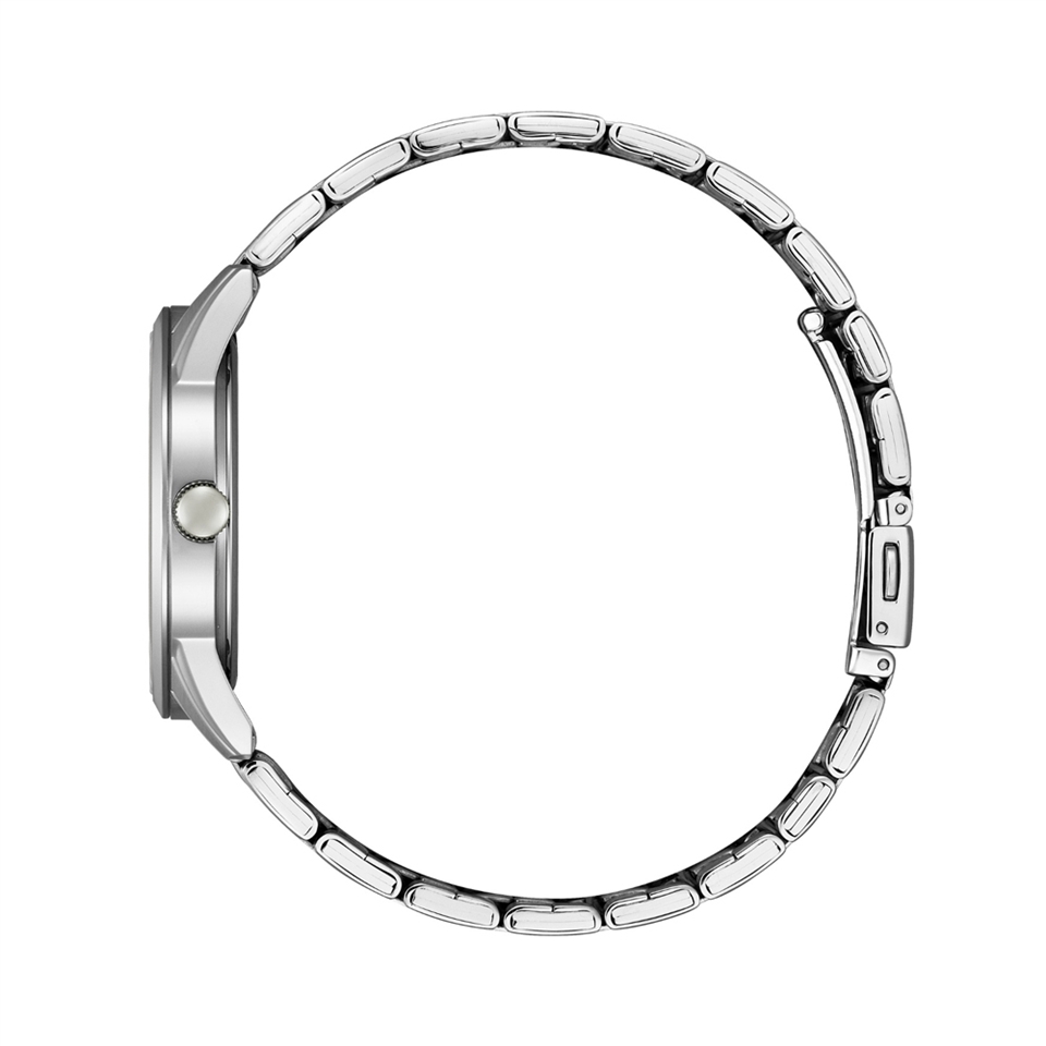 萬年鐘錶 - Citizen 星辰錶  石英機芯 藍面三大針時尚簡約石英不鏽鋼男錶 BI5008-51L 錶徑39MM