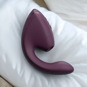 Womanizer Next Duo 3D Pleasure Air G-Spot Vibrator Dark Purple