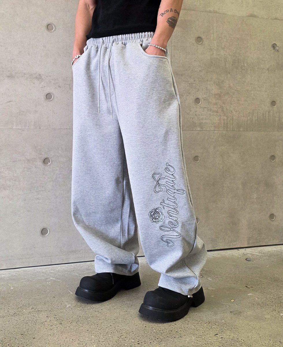 英文字可束腳運動褲 VENTIQUE-088P