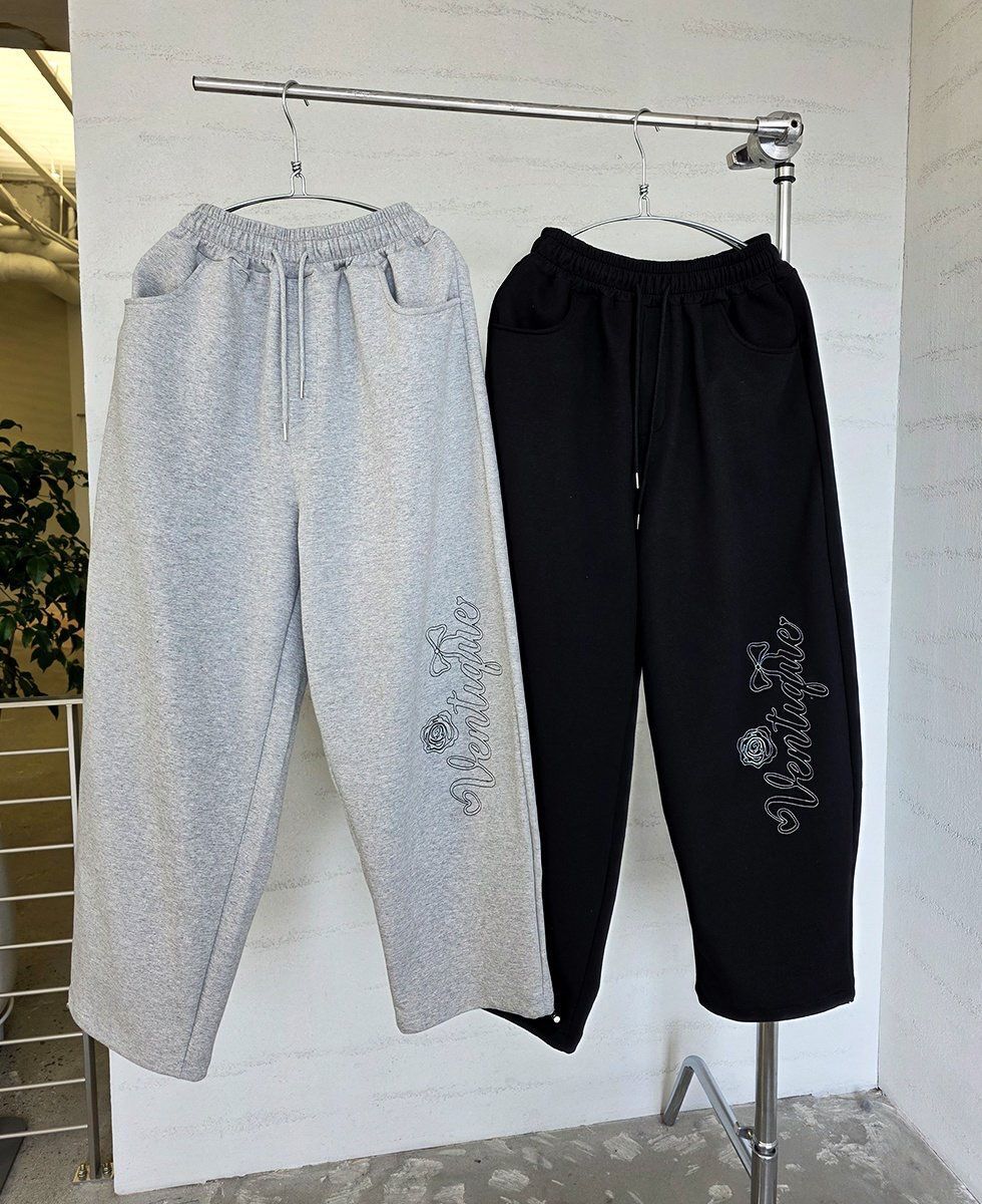 英文字可束腳運動褲 VENTIQUE-088P