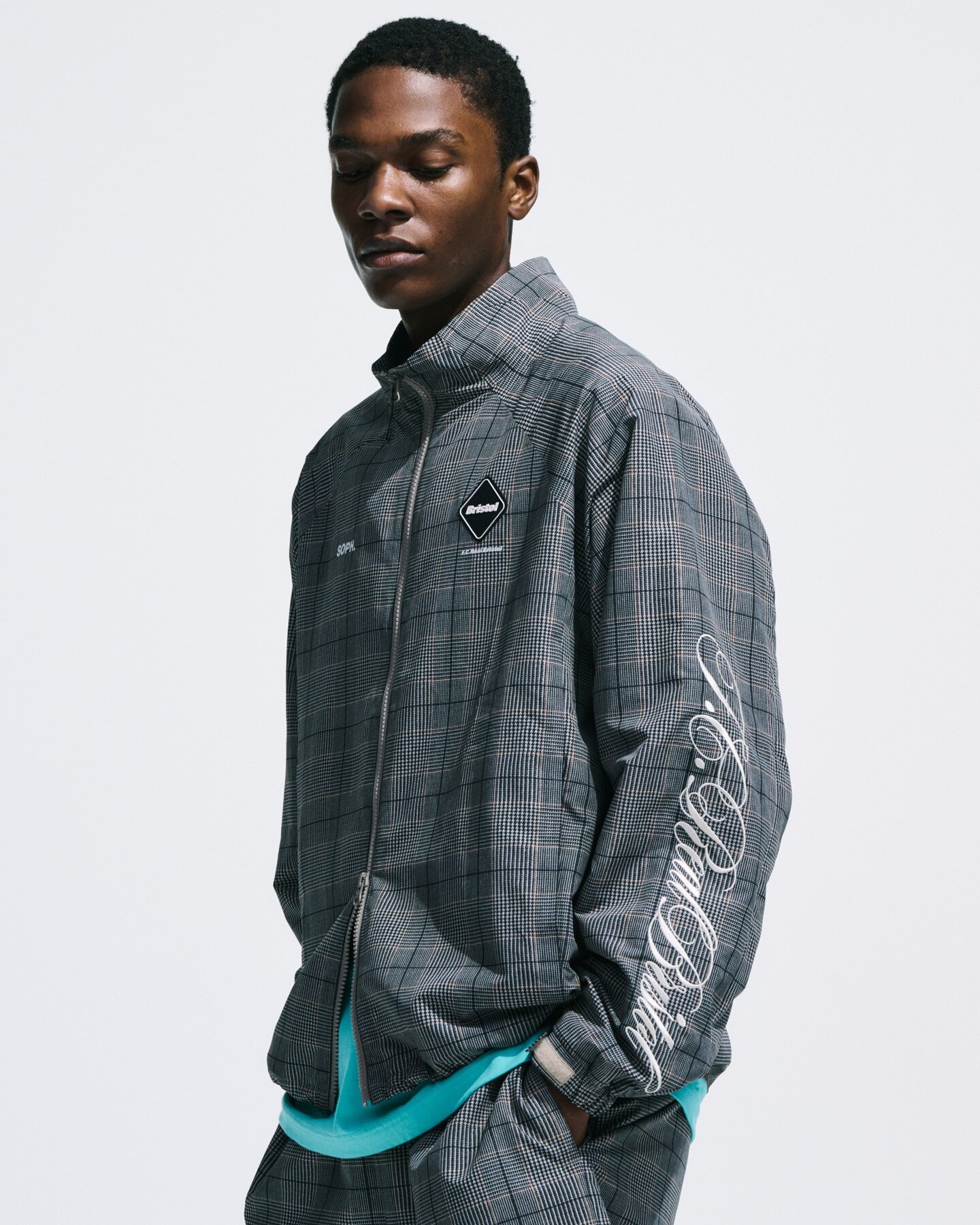 ジャケット・アウター FCRB PLAID VENTILATION PRACTICE JACKET F.C.Real Bristol PLAID VENTILATION PRACTICE JACKETFCRB