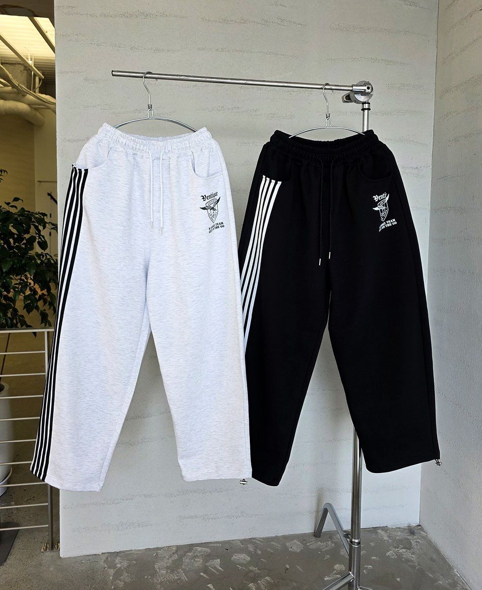 四間英文字可束腳運動褲 VENTIQUE-090P