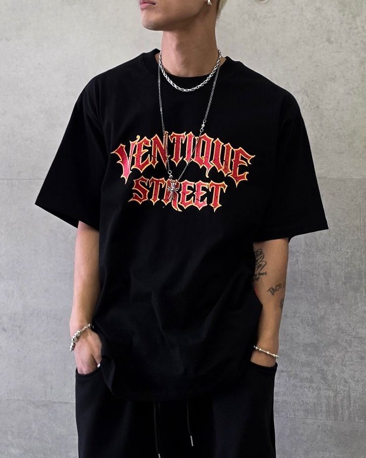 英文字短袖Tee VENTIQUE-091T