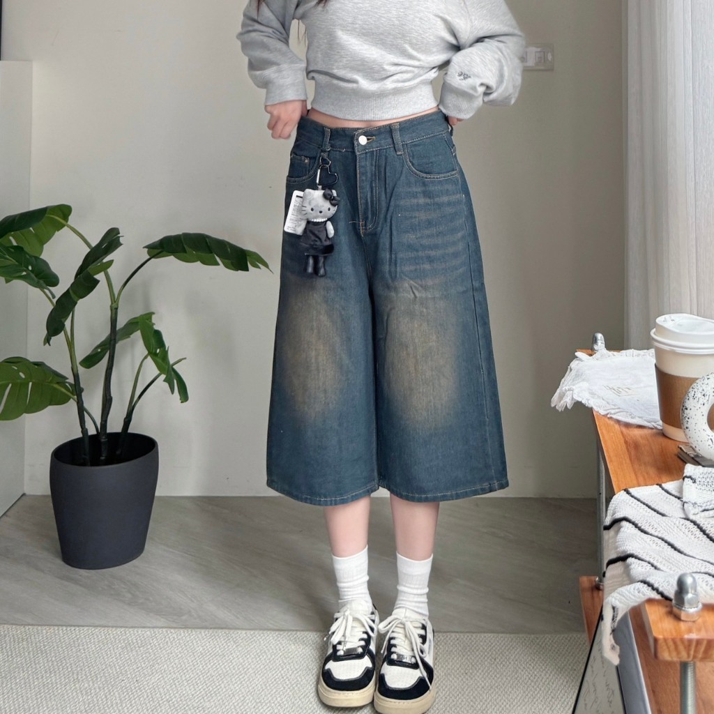 KTUSA 牛仔七分褲 (2colors) 7890