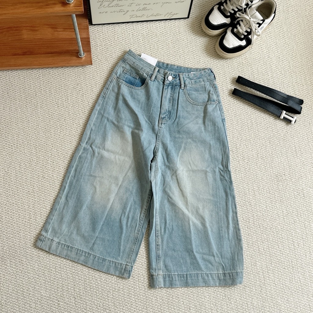 牛仔七分褲 鬆弛感 牛仔褲 3280