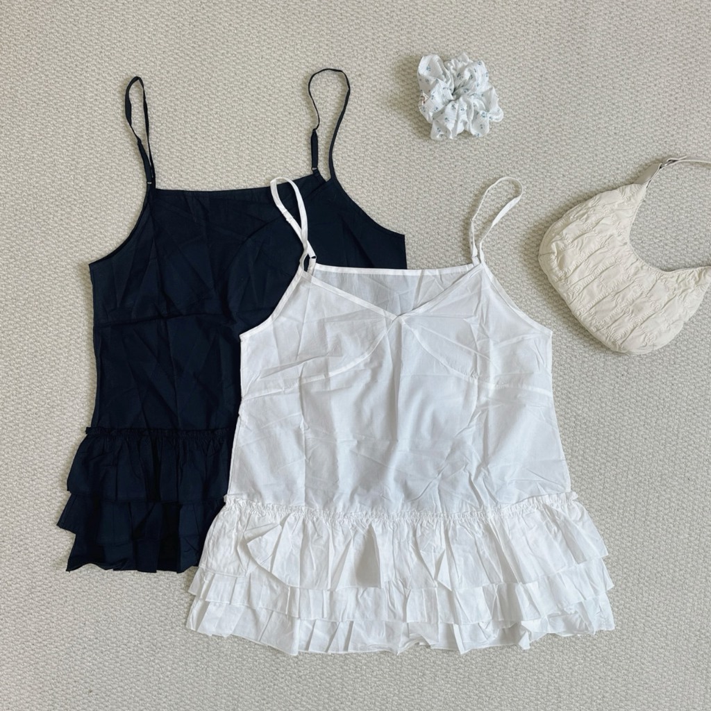 細肩帶日系洋裝 (2colors) 女生上衣 225