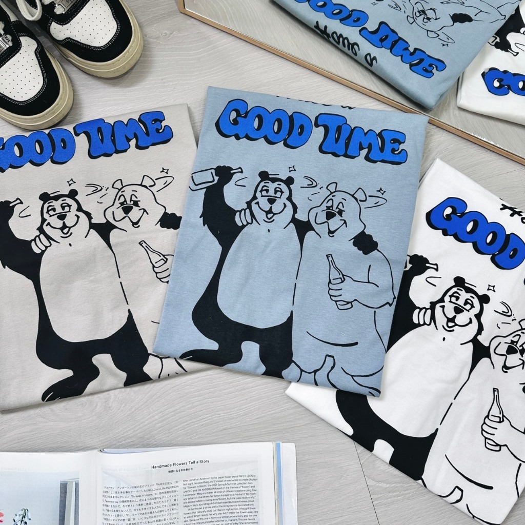 Have a good time 短TEE 可愛圖 小熊上衣 80854