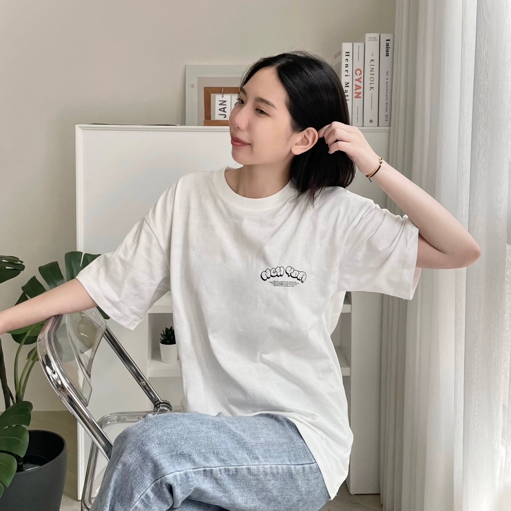 爆款!紐約泡泡字 短袖 短T 80729