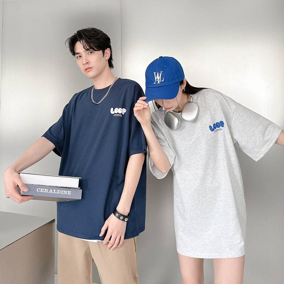 韓國卡通泡泡字短T 情侶T 80521