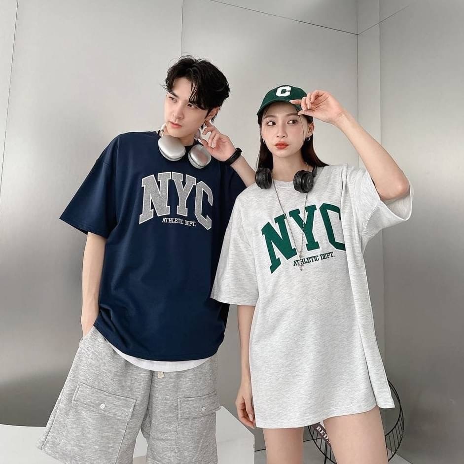 韓國 NYC刺繡短T 80530