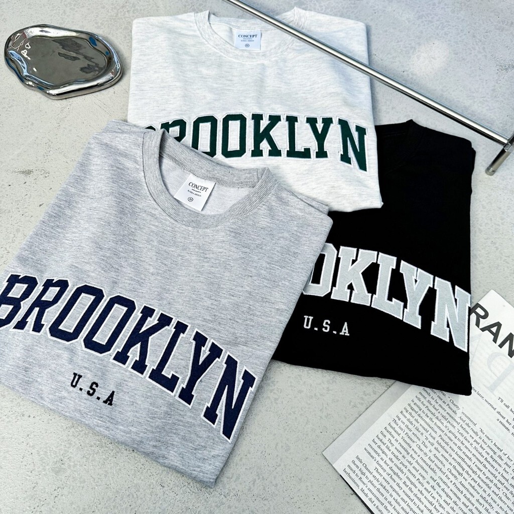 韓國BROOKLYN 短T 刺繡 質感短T 80267