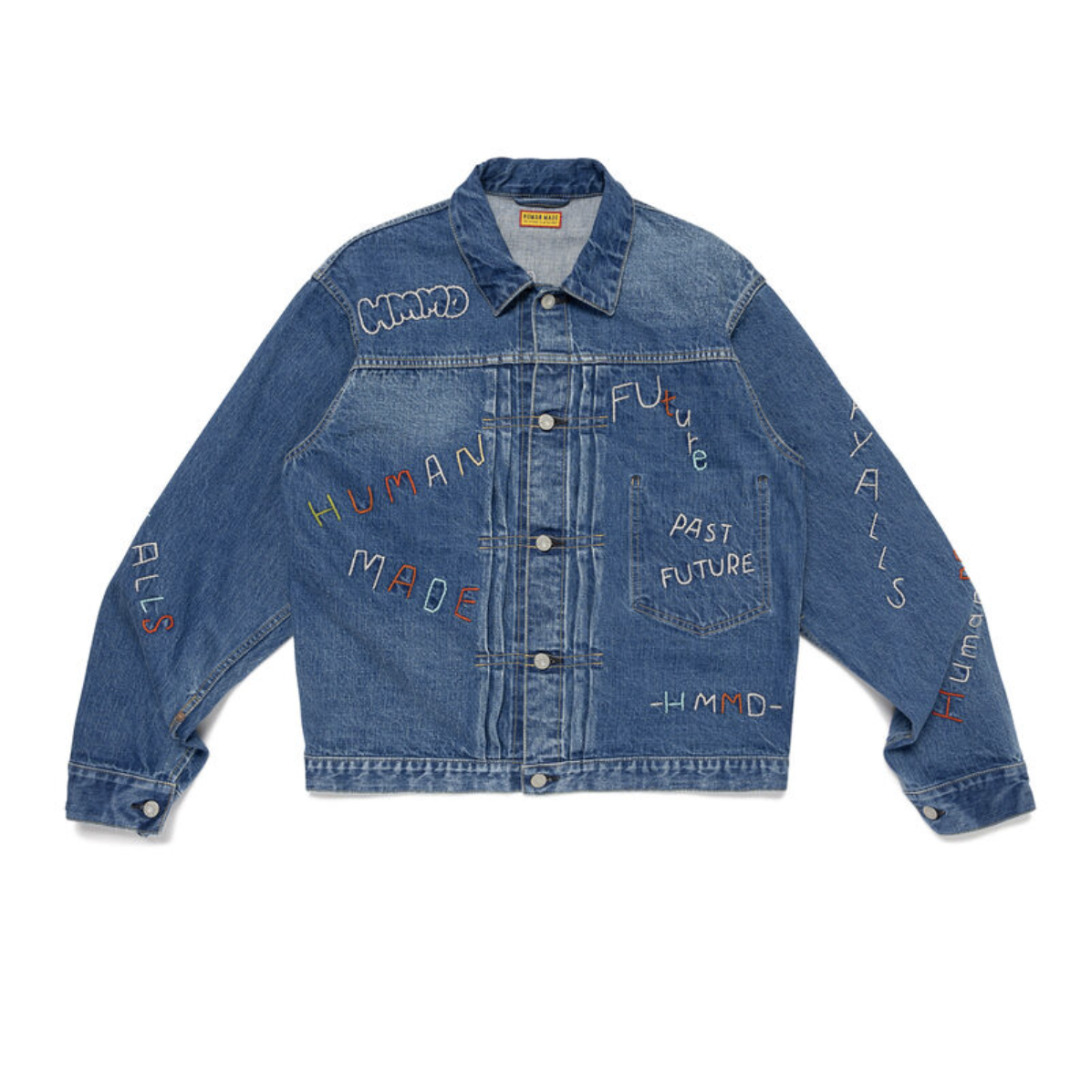 【HUMAN MADE】0228發售 EMBROIDERED DENIM WORK JACKET