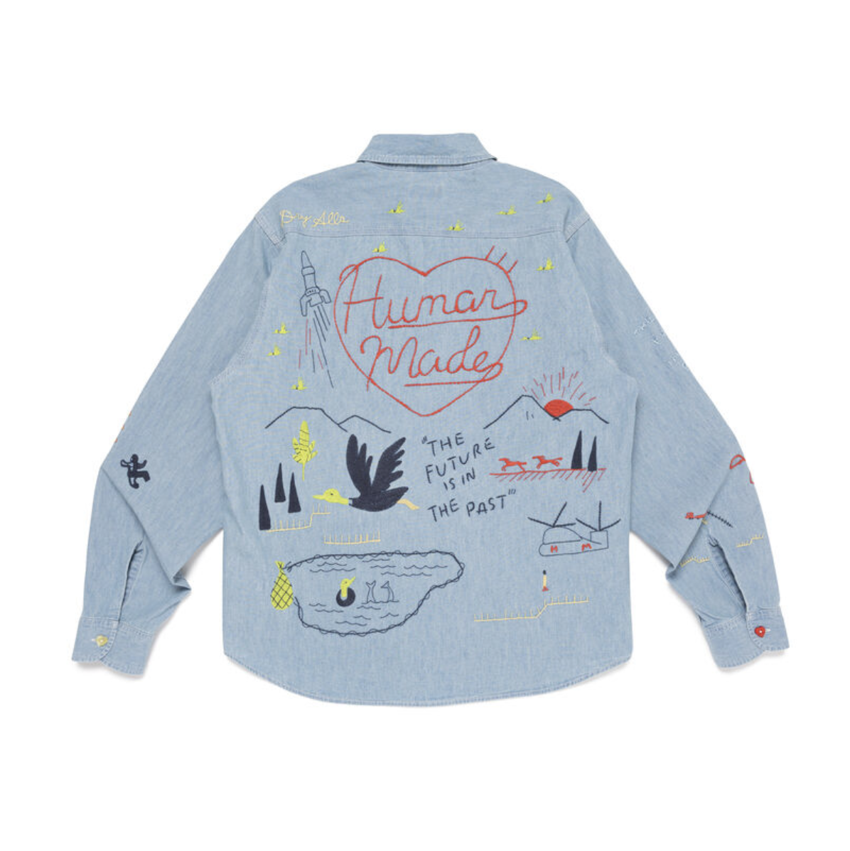 【HUMAN MADE】0228發售  EMBROIDERED CHAMBRAY SHIRT