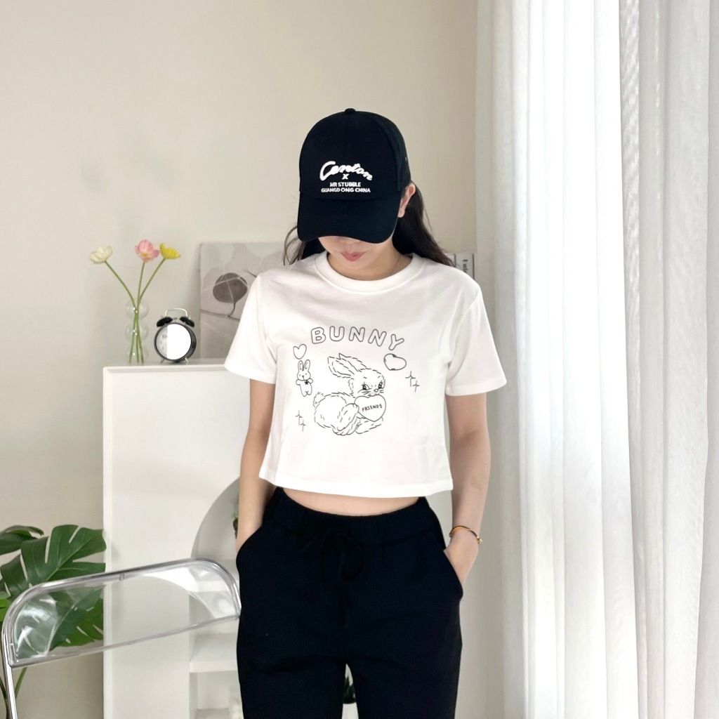 BUNNY 兔 短版上衣 短T 短袖 80404