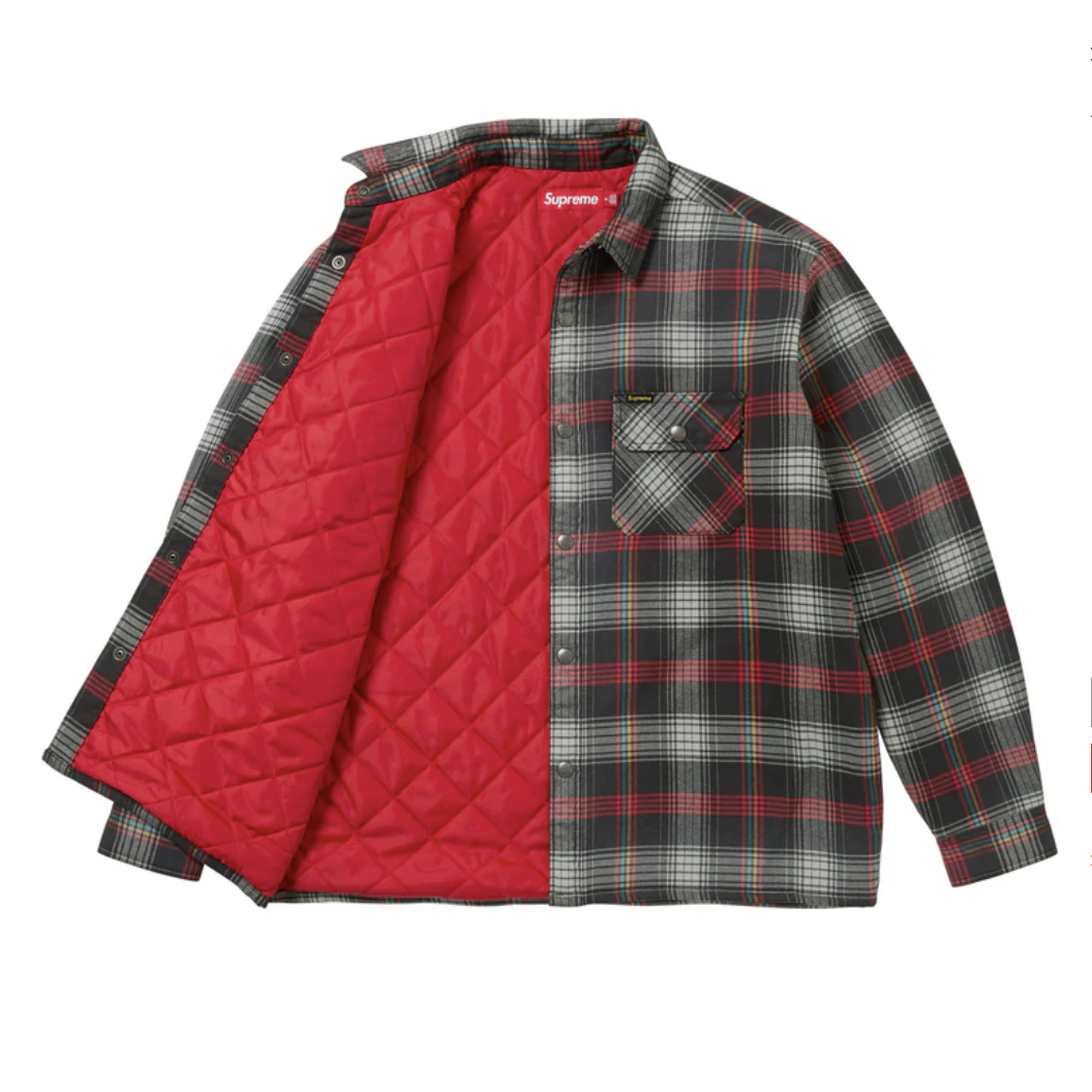 【Supreme】0228春夏開季WEEL1 發售 Quilted Lined Flannel Snap Shirt