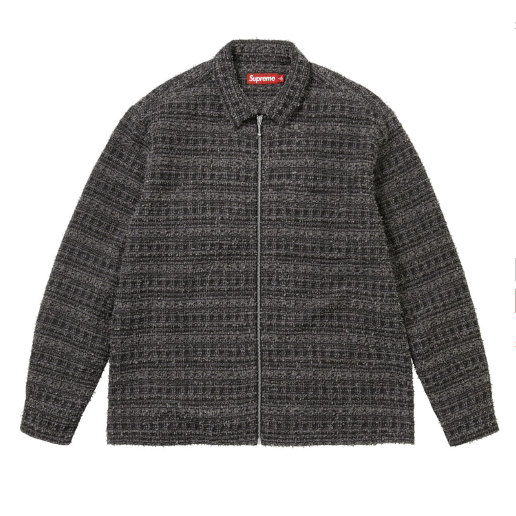 【Supreme】0228春夏開季WEEL1 發售 Bouclé Zip Up Shirt