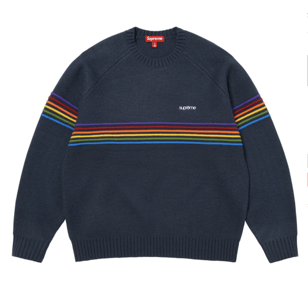 【Supreme】0228春夏開季WEEL1 發售 Raised Stripe Sweater