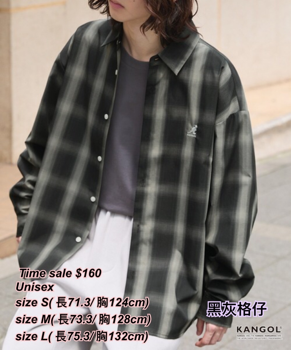 260227 Time sale Kangol 長袖恤衫 /多 色
