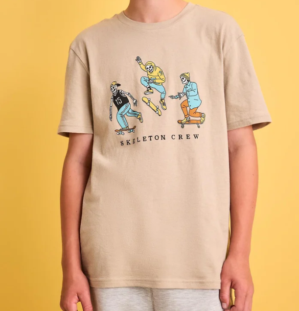 [S] OLD NAVY DOWN THE SHORE SHORT-SLEEVE GRAPHIC T-SHIRT FOR BOYS, 788967-06-1-1107 (SZZ1097)