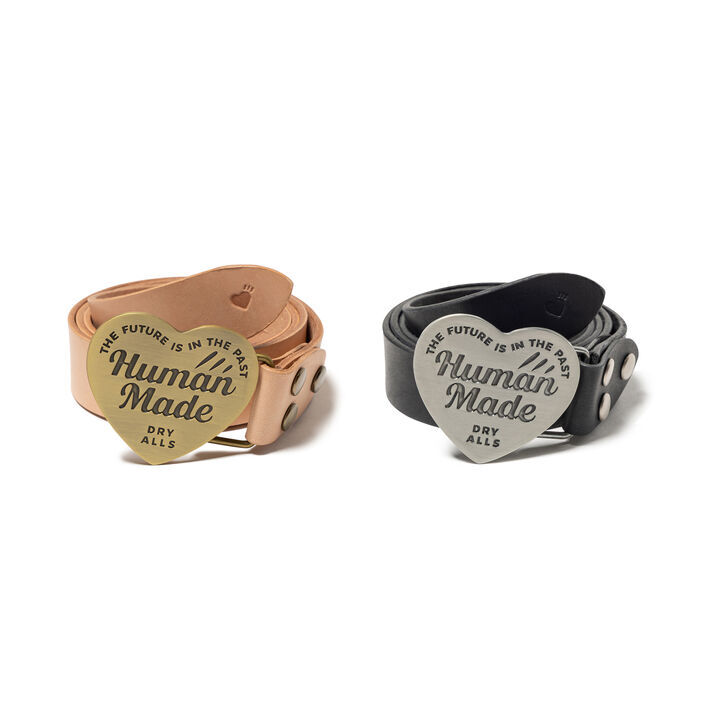 預購┃HUMAN MADE LEATHER BUCKLE BELT 復古金屬愛心 皮革 腰帶 皮帶