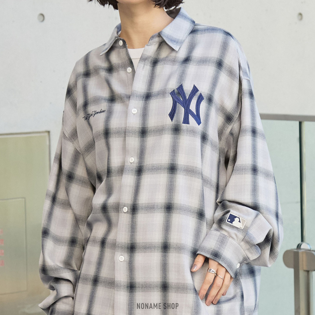 MLB 美國職棒 大聯盟 棒球 格紋 短袖 襯衫 六色 (男款)