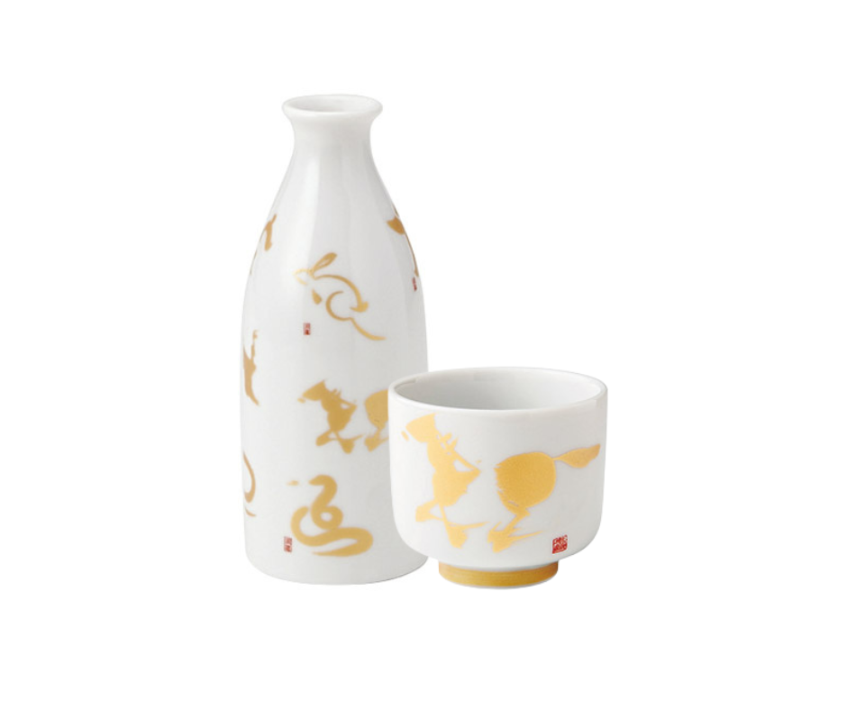 丸モ高木陶器 - 馬年生肖酒器套組