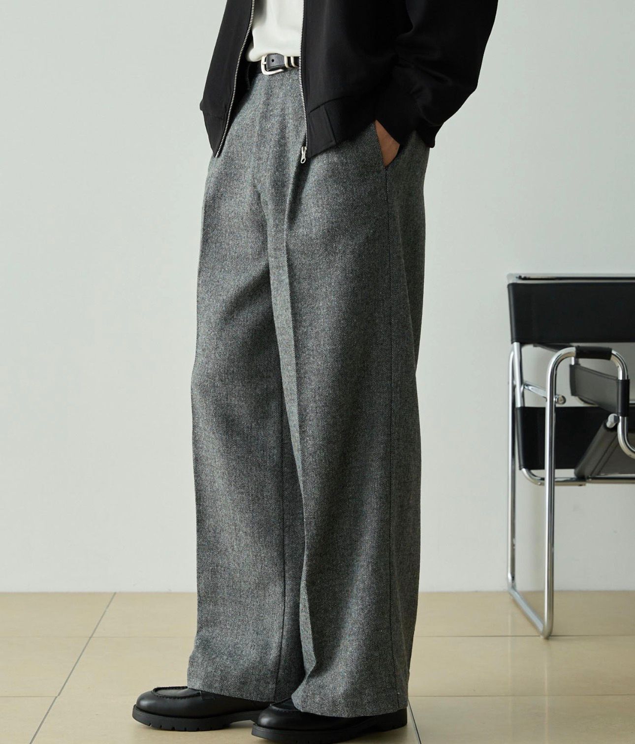 【預購】JN022701 EMMA CLOTHES 寬版西裝落地褲