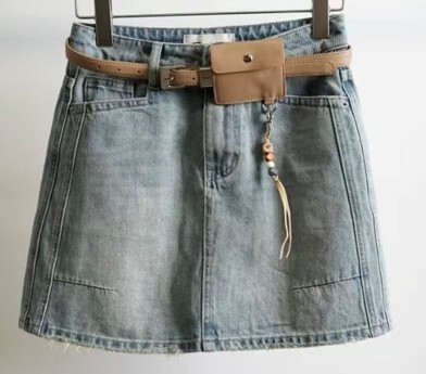 A28 622728724 - 淺藍色牛仔短裙