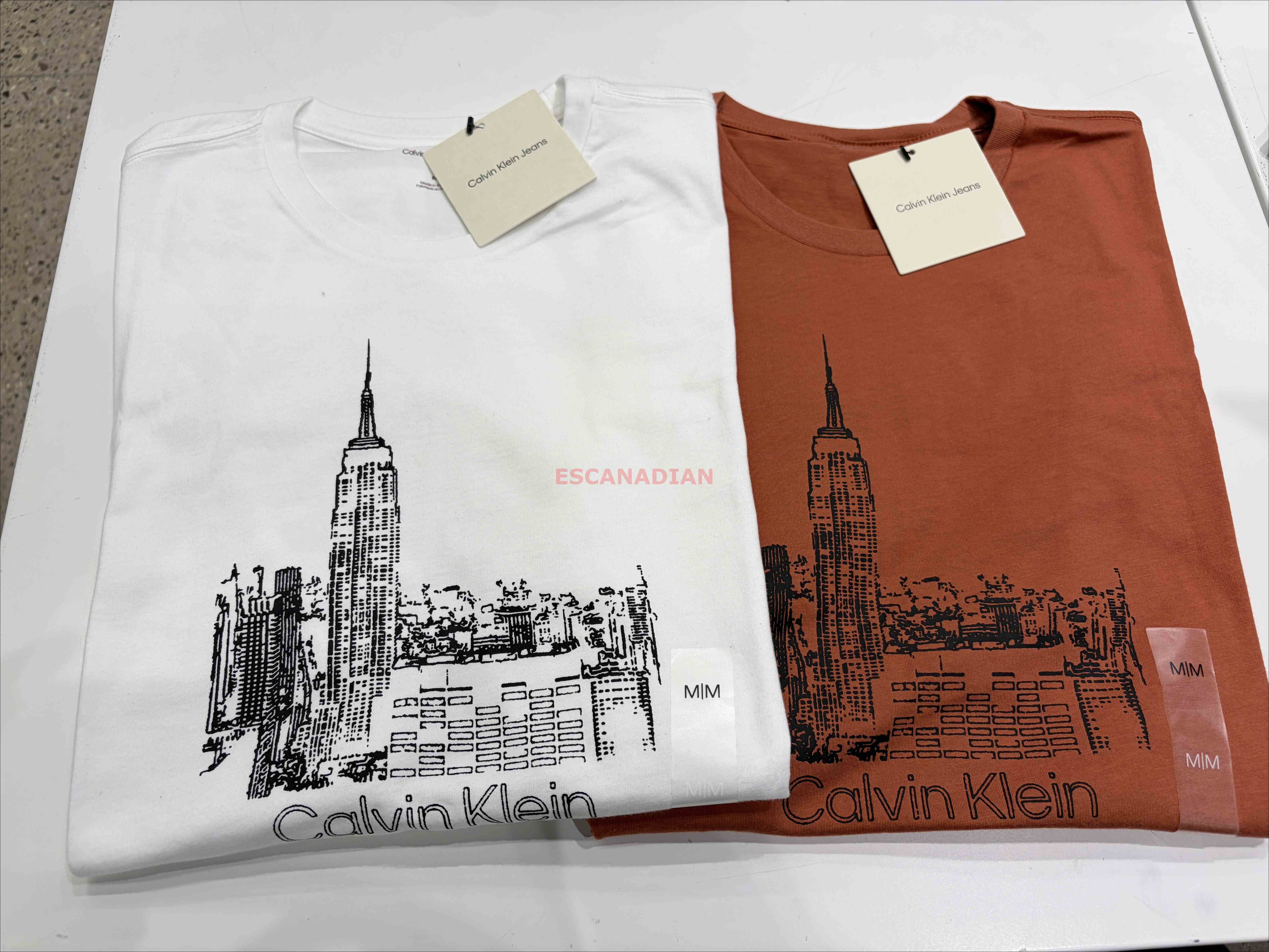 CK 男大人 城市圖案 短TEE (2色)