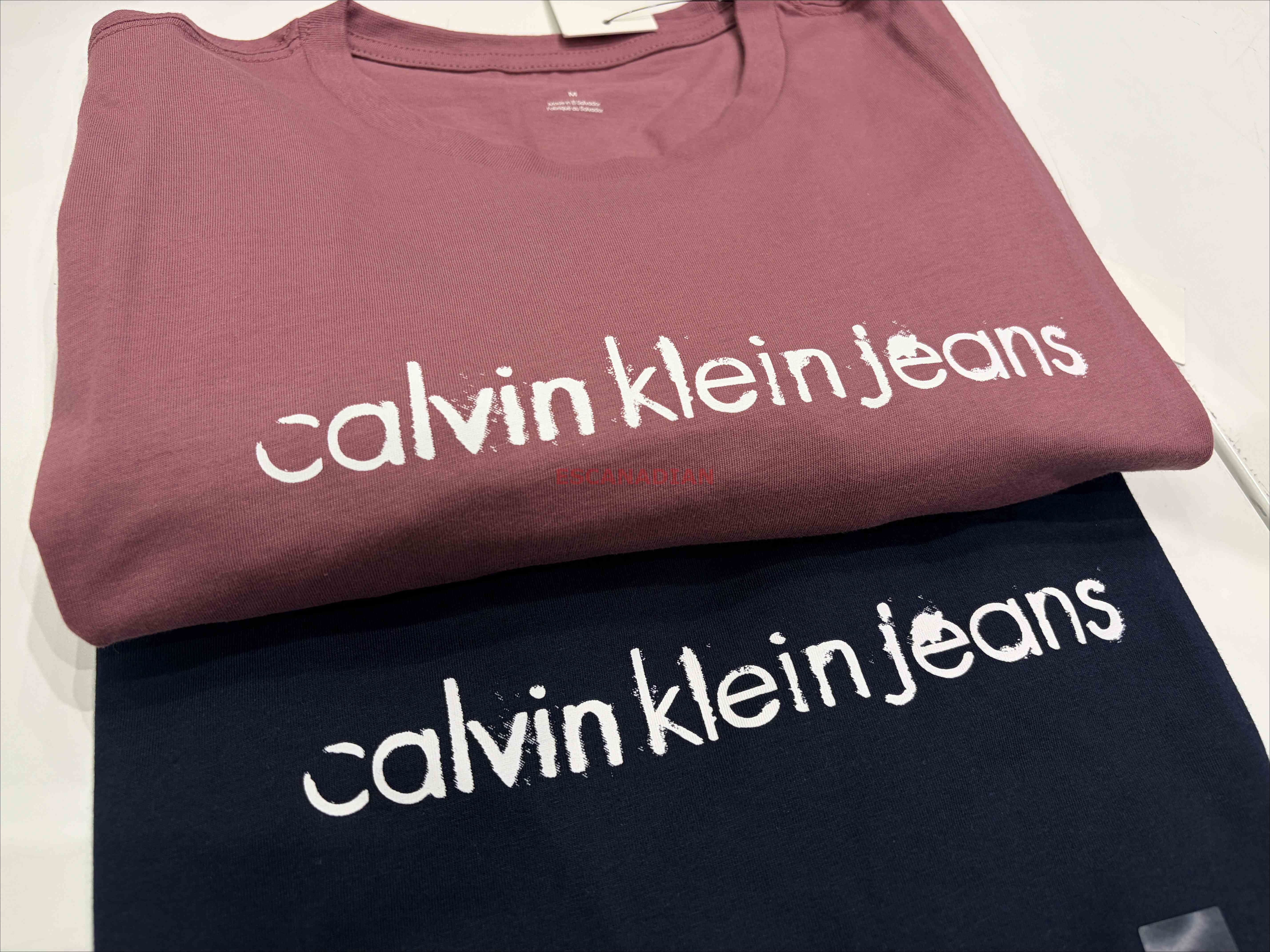 CK 男大人 Jeans造型字樣 短TEE (2色)