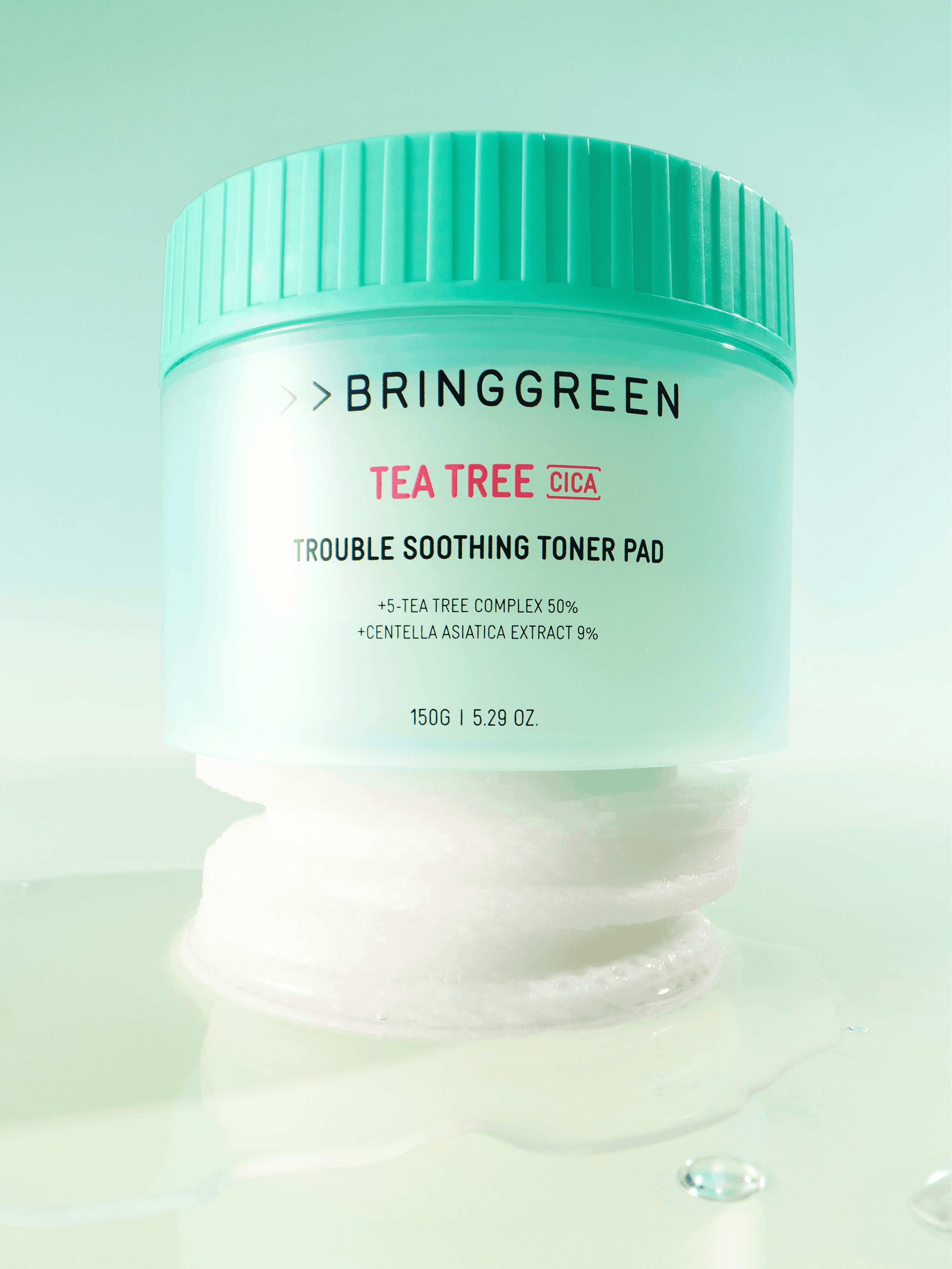 BRING GREEN - 茶樹積雪草抗痘紓緩爽膚棉 (90片)