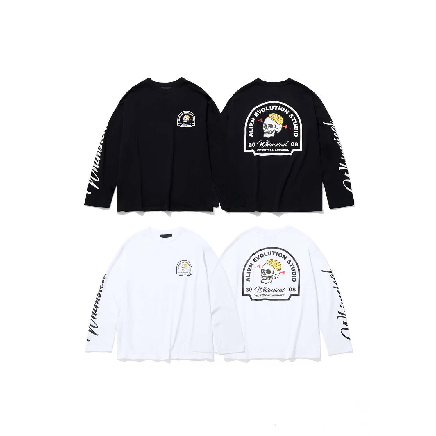 【車庫服飾】AES WHIMSICAL SKULL LONG-SLEEVE TEE