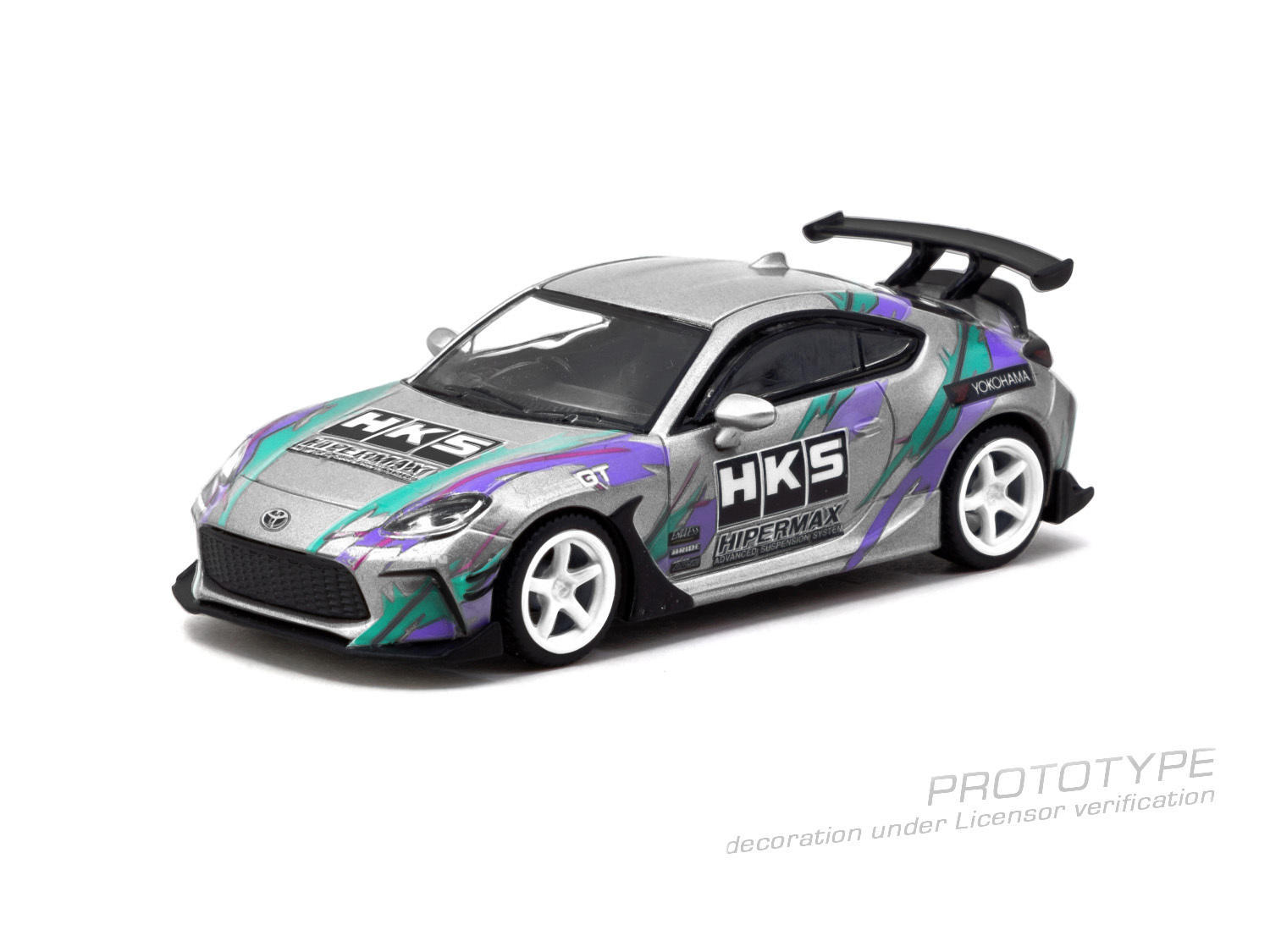 [預訂] Tarmac Works HKS 豐田 GR86 灰色