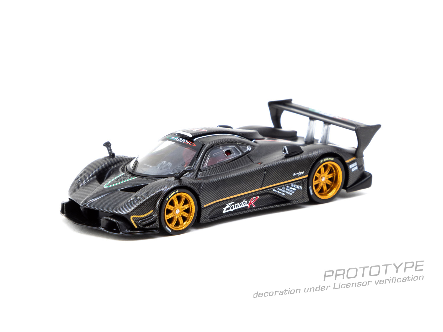[預訂] Tarmac Works Pagani Zonda R Matte Exposed Carbon Fiber