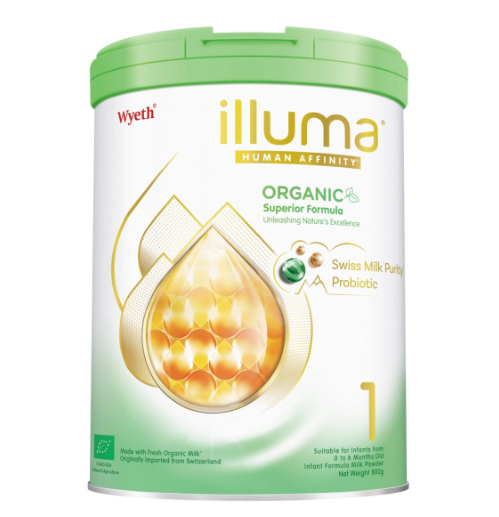Illuma親和人體有機配方1號初生嬰兒配方奶粉 800克