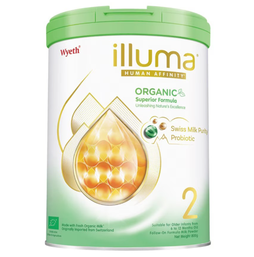 Illuma親和人體有機配方2號較大嬰兒配方奶粉 800克