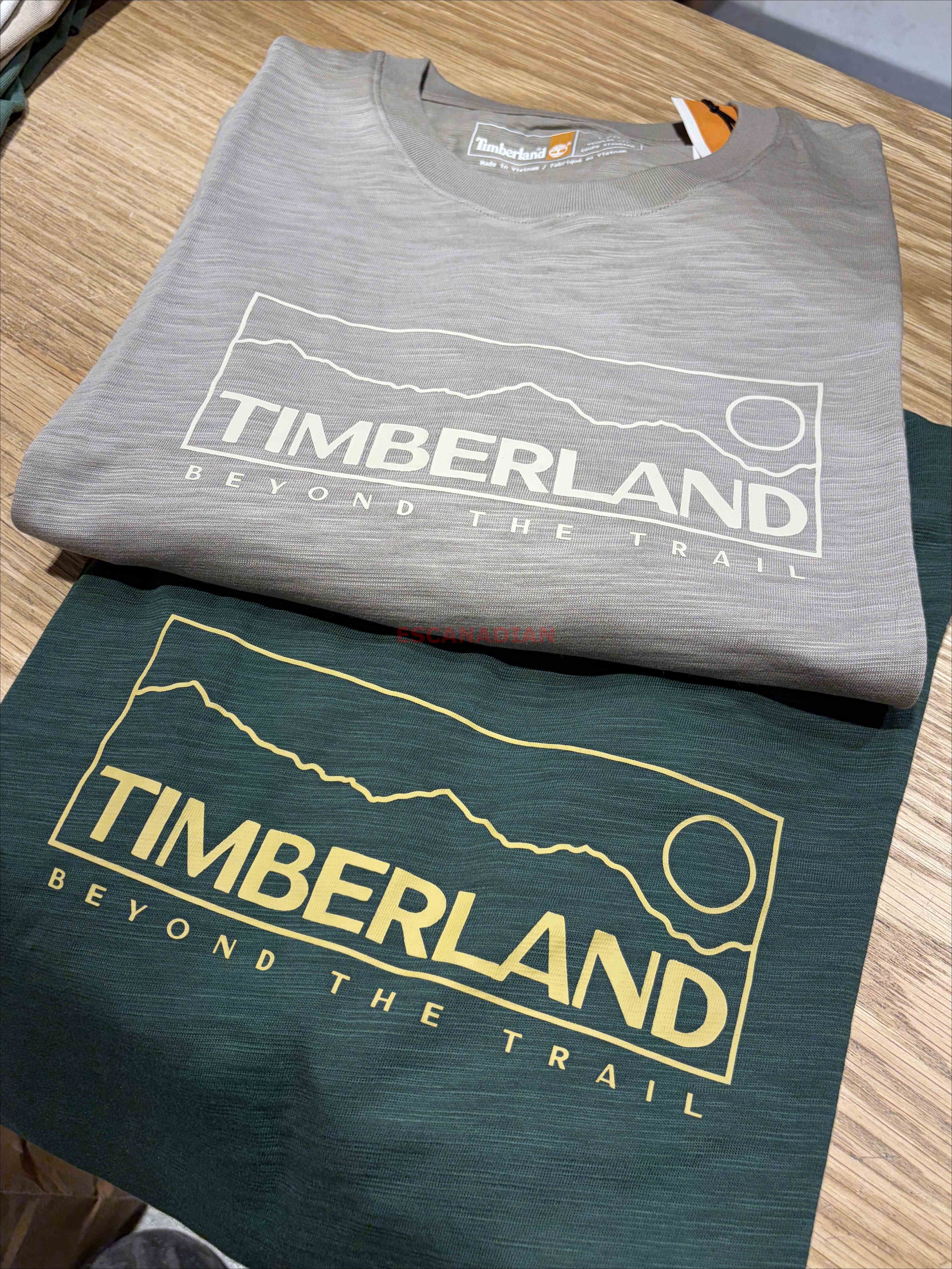 Timberland 大人 節竹棉材質 圖案 短TEE (2色)