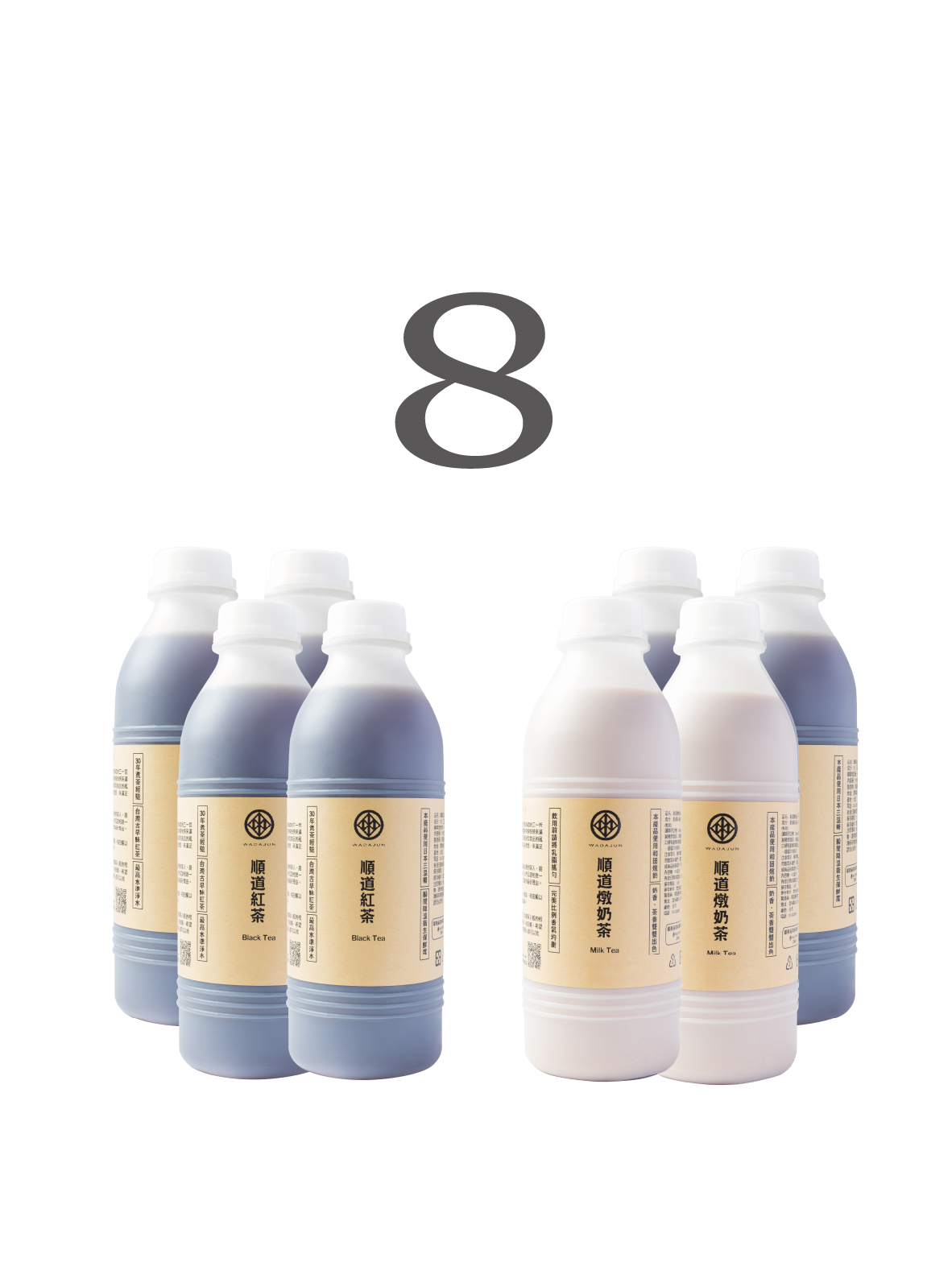 有糖紅茶｜奶茶｜８入組