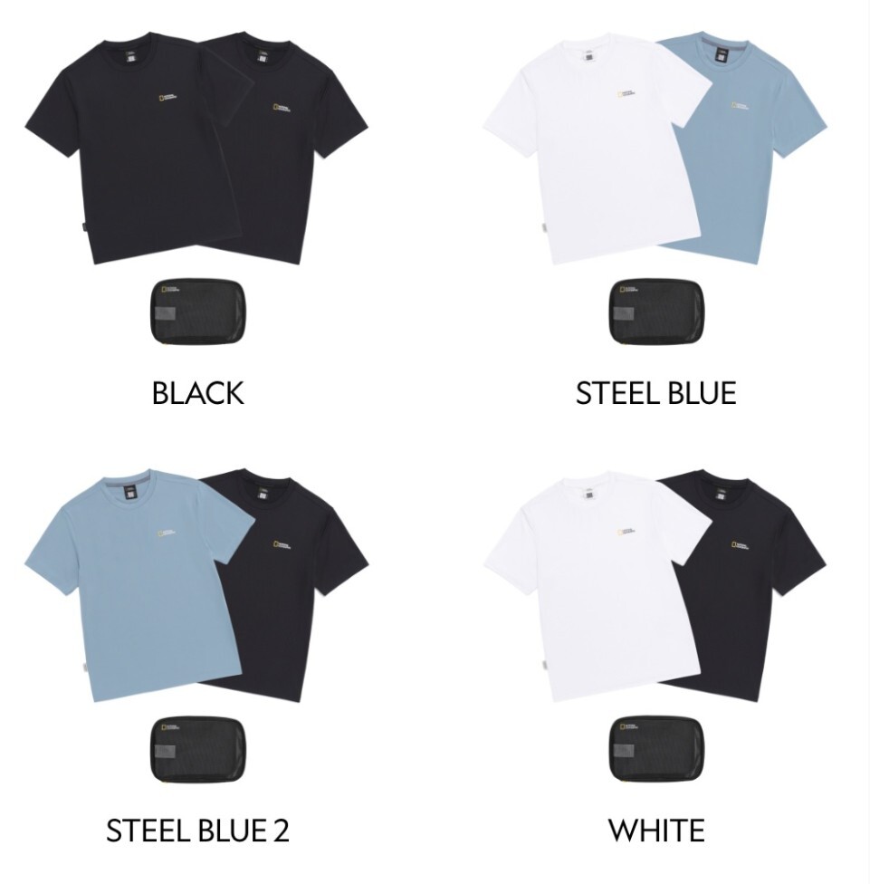 【預購】National Geographic 兩件裝 吸濕排汗 涼感短T N265UPA910