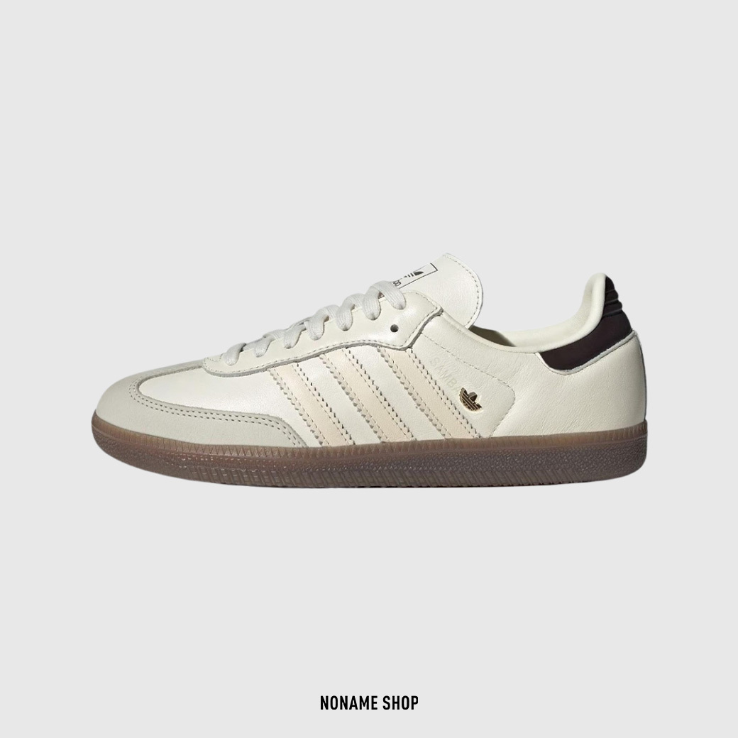 ADIDAS Original OG Samba 金屬小標 德訓鞋 奶油白 (女款)
