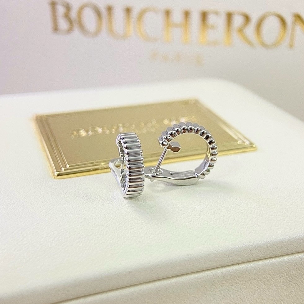 18k Bo”｛羅緞光面單圈｝高奢定製耳扣釘圈