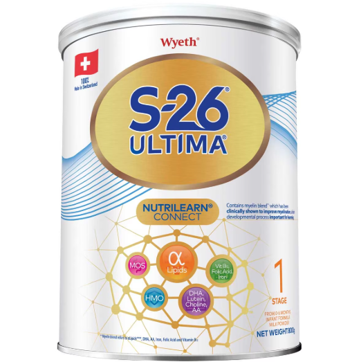 Wyeth惠氏S-26 ULTIMA 1號初生嬰兒配方奶粉 800克