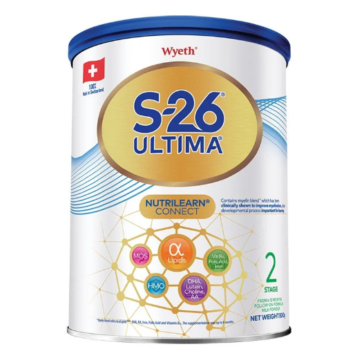 Wyeth惠氏S-26 ULTIMA 2號較大嬰兒配方奶粉 800克