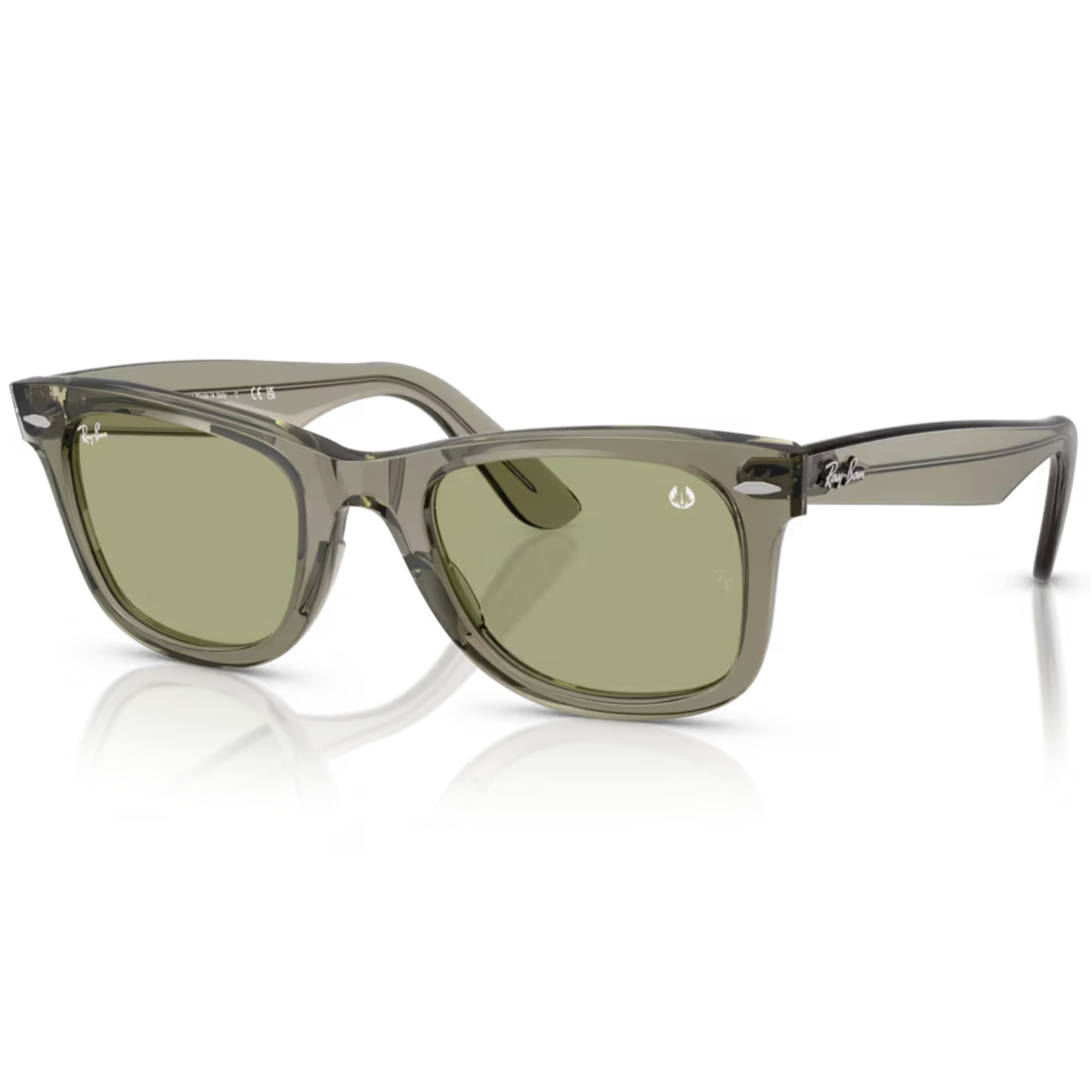 【RayBan】RB2140F 68694E-52mm 方框太陽眼鏡♦(透綠-透綠鏡片) RAY-BAN × STAR WARS星際大戰聯名款 尤達大師