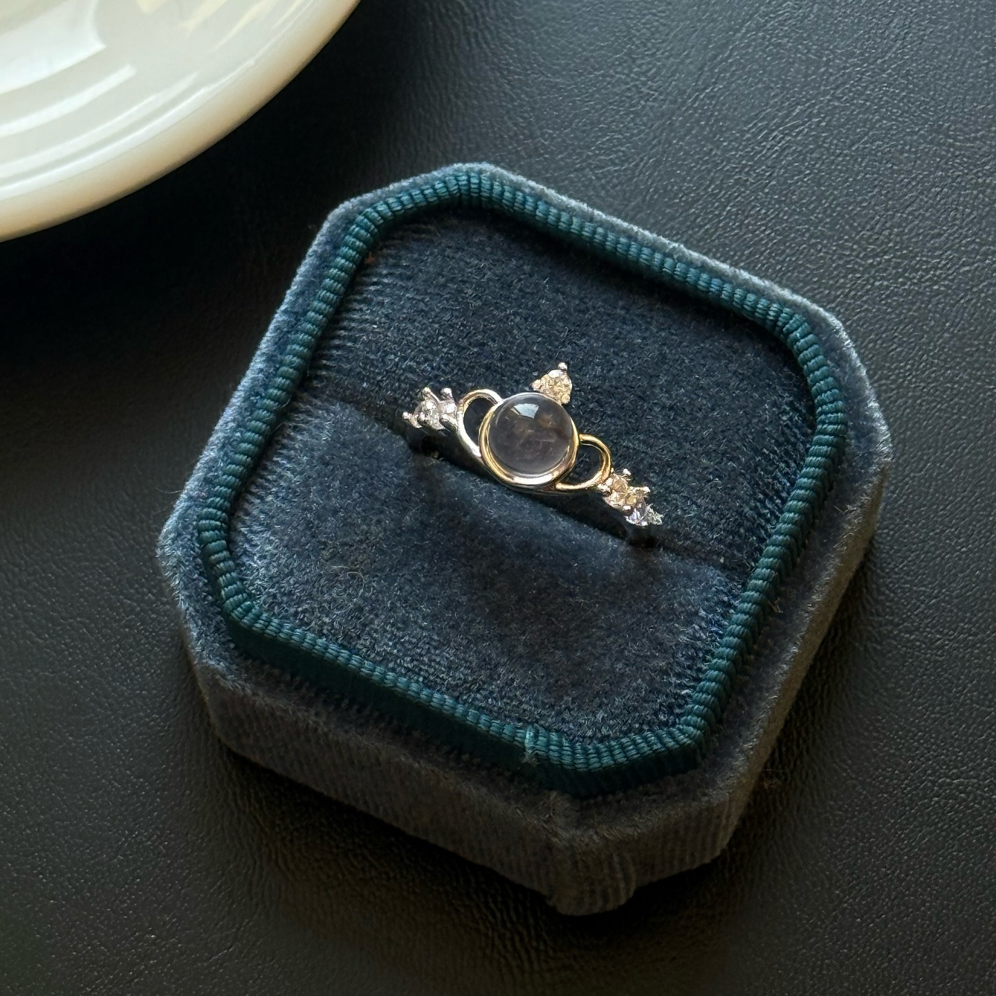 [原石] 白水晶 戒指