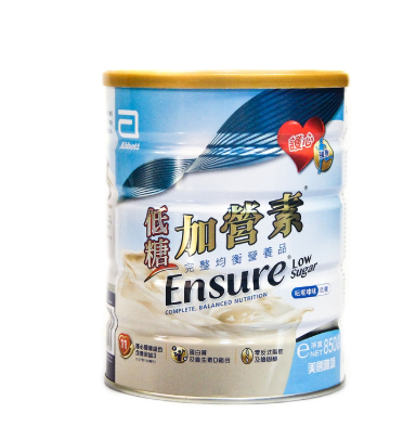 Abbott Ensure雅培低糖加營素均衡營養粉雲呢拿味 850克